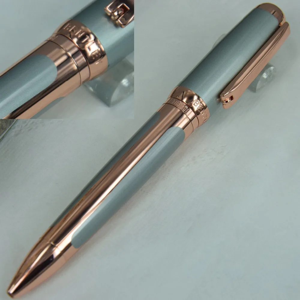 

Free Shipping bentley Rose-Golden Clip Grey Color Ballpoint Pen Luxury Pen-- No Box