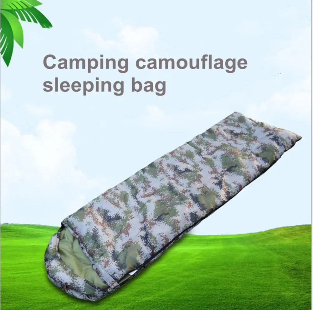 New  Waterproof Lengthened Military Envelope Adult Sleeping Bag Light Portable for Outdoor Camping Hikin