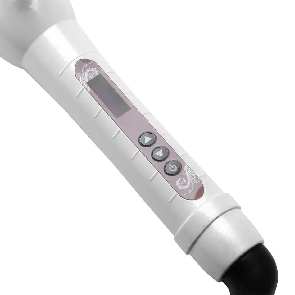 Электрический ЖК дисплей турмалин керамическое покрытие бигуди Ролик для женщин Professional щипцы для завивки волос красота инструмент укладки CN Plug