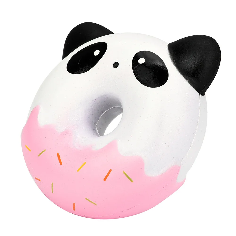 Сжимаемый мягкий милый Панда пончики каваи крем ароматизированный медленно поднимающийся игрушка для снятия стресса Забавный подарок Z0325
