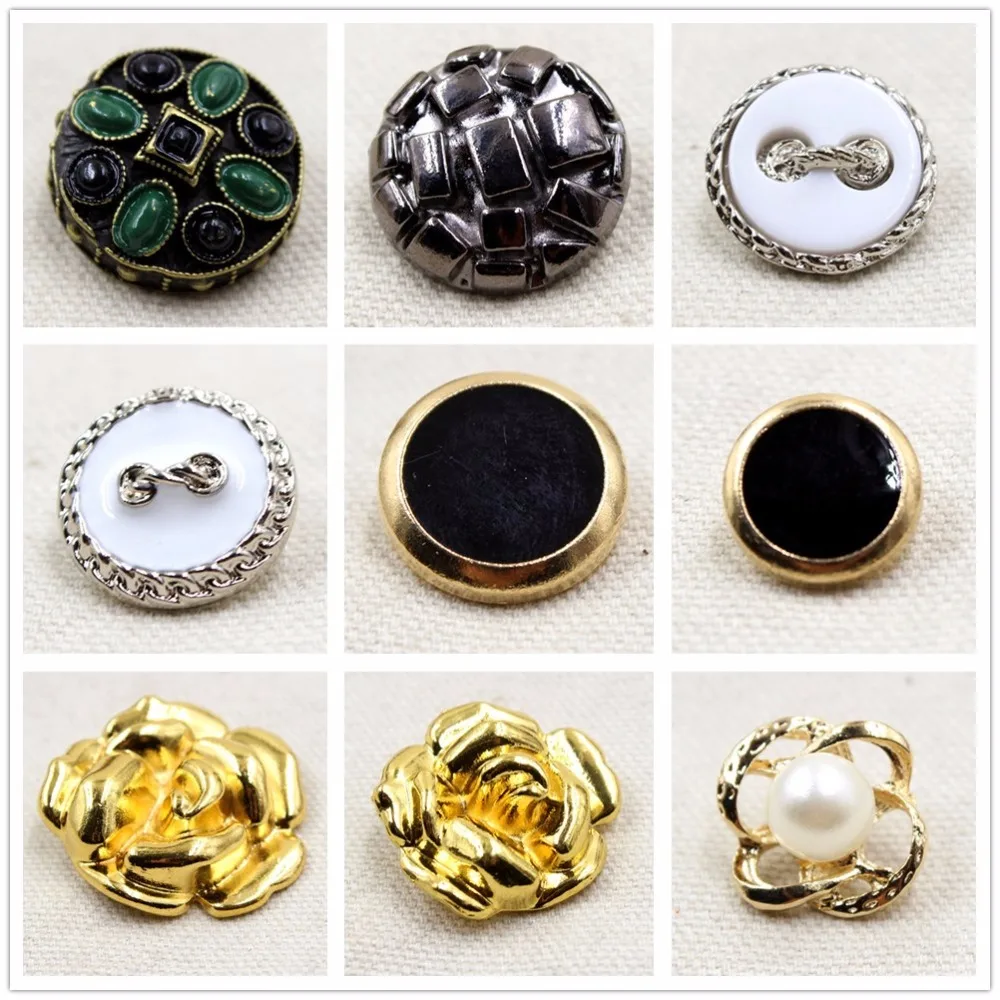 

N1711214 , 10pcs Metal buttons, clothing accessories DIY handmade materials , Suit coat buttons, fashion decorative buttons