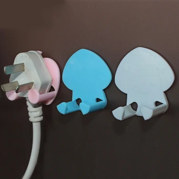 

6pcs/set Electrical Safety Product Sticking Hooks Power Cord Plug Hanger Home Wall Hook Holder Storagel Rack