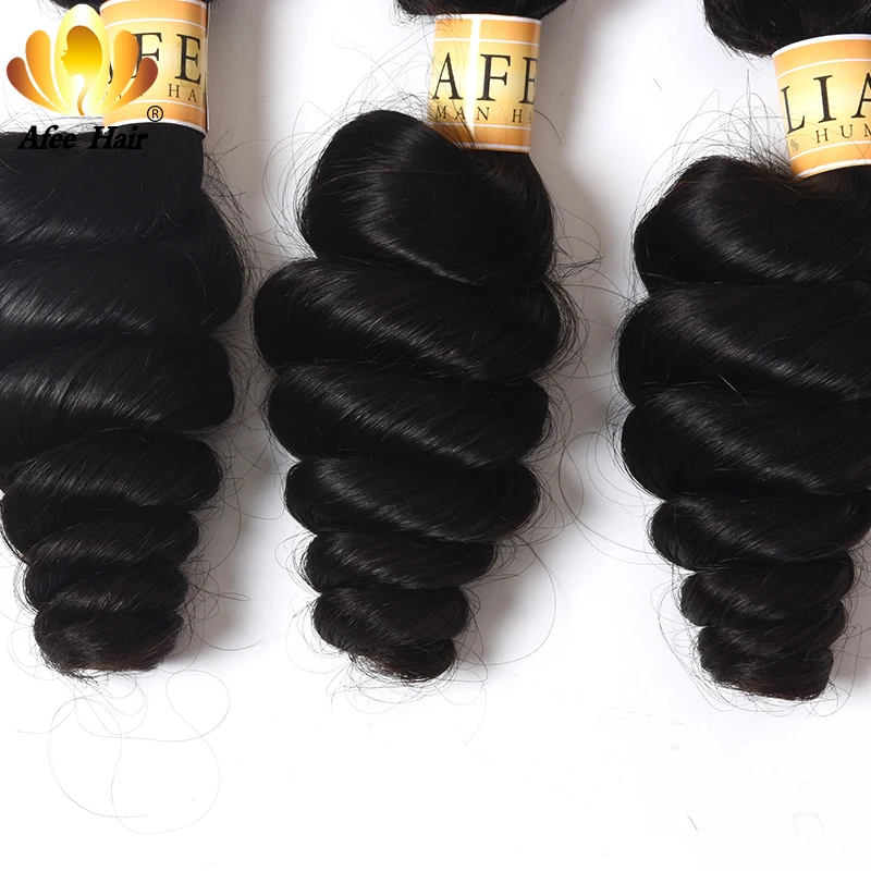 Aliafee Hair Malaysian loose Wave Bundles With Closure 100% Human Hair Extension Malaysian Hair Bundles With Closure Non Remy Aliafee Hair Malaysian loose Wave Bundles With Closure 100% Human Hair Extension Malaysian Hair Bundles With Closure Non Remy