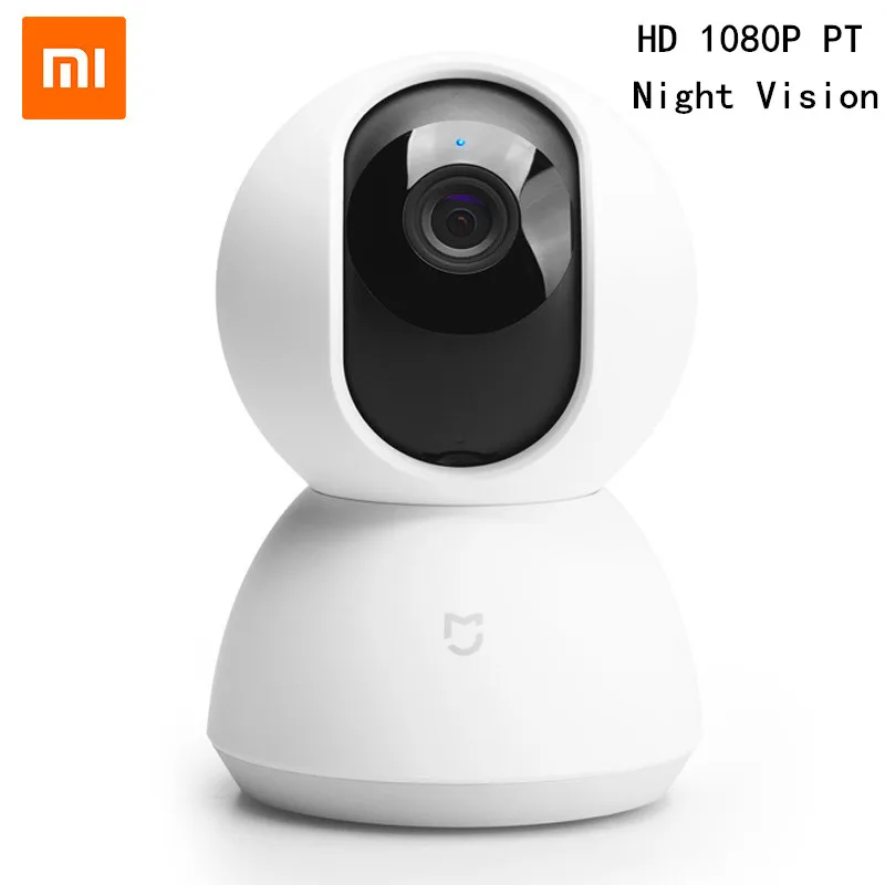 Беспроводная панорамная IP камера Xiaomi mijia PT с углом обзора 360 градусов и подставкой