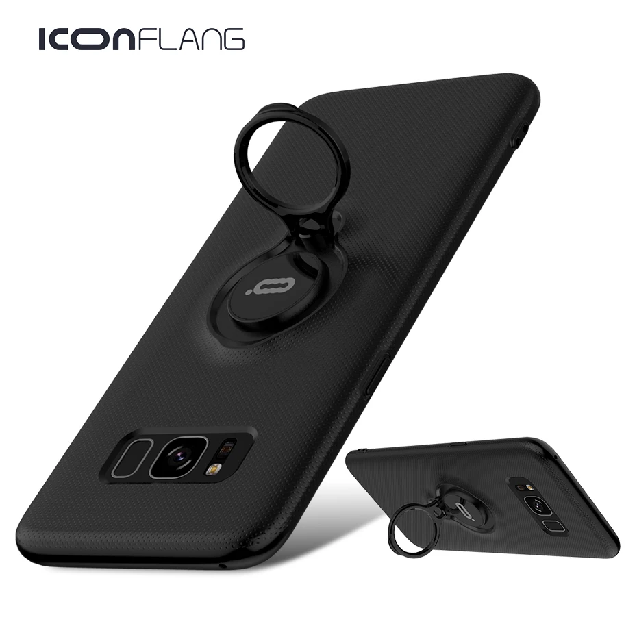 

For Samsung Galaxy S8 S8 Plus Case Hard PC Back Cover Full Protective S 8 G9550 G9500 Luxury Anti-knock Magnetic Ring Stand Capa