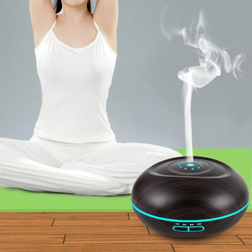 

500ML Ultra Quiet Household Office Use Ultrasonic Oil Diffuser Air Humidifier Aroma Aromatherapy Mist Maker Gift