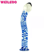 dildo realistic glass penis sex toys for woman glass dildo
