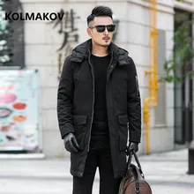 Стиль мужской пуховик s зима высокое качество 90% белый утиный пух куртка мужская, зимняя камуфляжная мужская теплая куртка