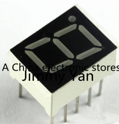 

50PCS 0.56" inch Common Cathode 1 Digit 7 Seven Segment Red Light LED Digital tube