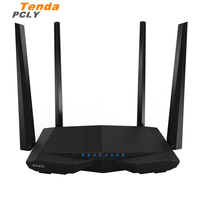 WiFi Repeater Tenda AC6 Wireless Wi-Fi Router 802.11ac DUAL BAND 1200Mbps WPS WDS Firewall 10/100M Port APP Manage PPPoE L2TP | Компьютеры