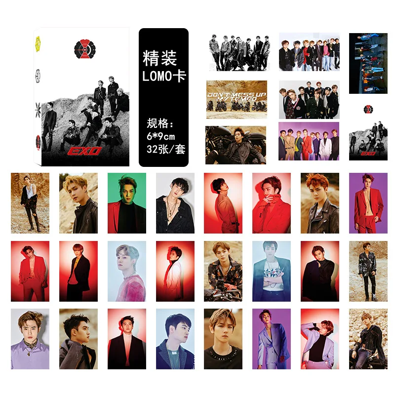

[MYKPOP]EXO LOMO Card 32pcs/Set KPOP Fans Collection SA19041710