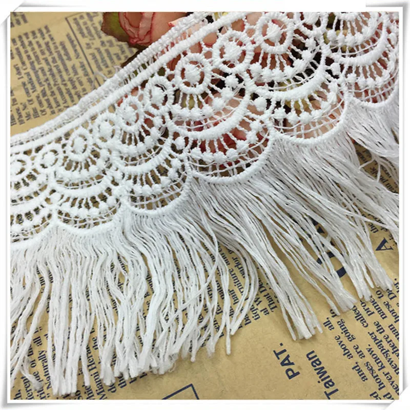 

1yard 3.5CM wide Water soluble lace embroidered skirt clothing curtain garment accessories handmade Materials DIY lace fabric