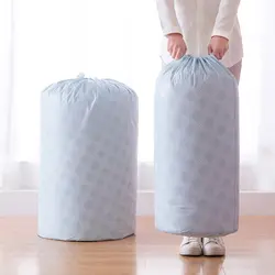 2018 Новый Стёганое Одеяло сумка для хранения Творческий PEVA цилиндрические лучевой шкаф Стёганое одеяло пыле-влагонепроницаемый Прачечная