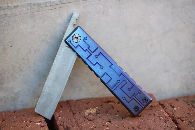 DC53 стали бритвы Складной нож титановая ручка Открытый Универсальный карманный Ножи EDC ручные инструменты HRC62