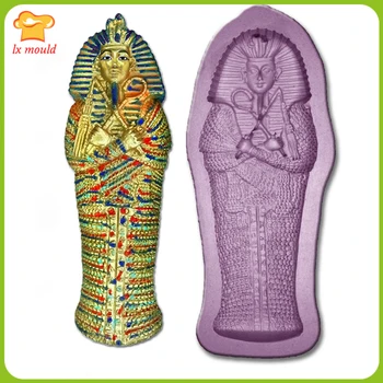 

Egyptian Pharaoh Silicone Mould / Tutankhamun Process Sugar Soap Resin Wax Mold