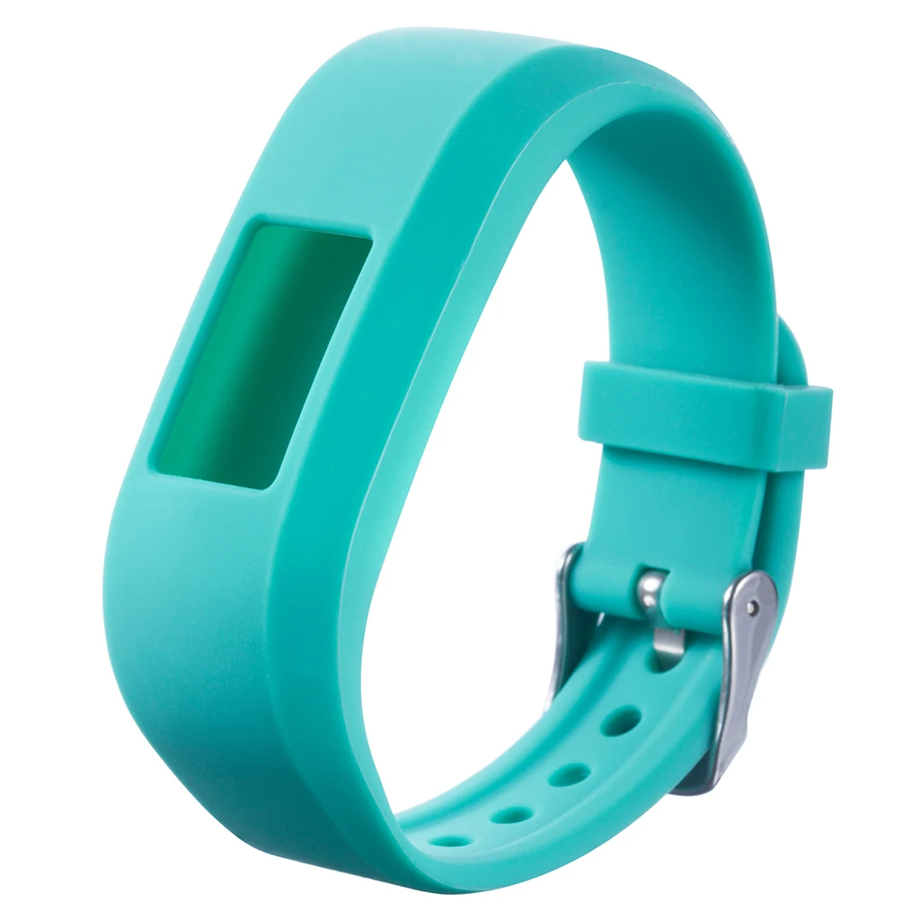 Умный ремешок для часов из чистого силикона ремешок для Garmin Vivofit для JR JR2 Junior fitness - Цвет: Зеленый