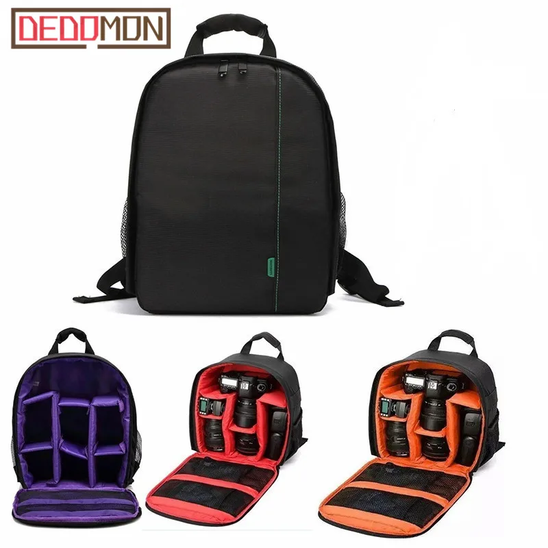 Лучший Водостойкий цифровой DSLR сумка для камеры рюкзак для видеокамеры Mochila Fotografia двойной сумки на плечо для Nikon Canon