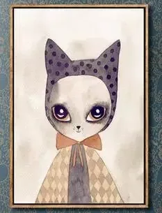 Abstract Animal Cartoon Nordic Poster Baby Girl Room Home Decor For Living Room Wall Art Canvas Painting Pictures Print Unframed