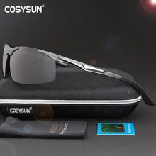 COSYSUN поляризованные солнцезащитные очки из алюминиево-магниевого сплава, мужские поляризованные очки для вождения, мужские очки, аксессуары, мужские очки 0516