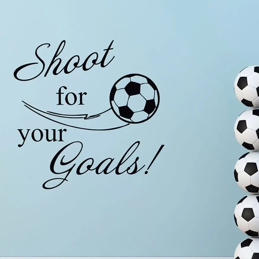Shoot For Your Goals Quote Wall Decal Removable Vinyl Sport Decal