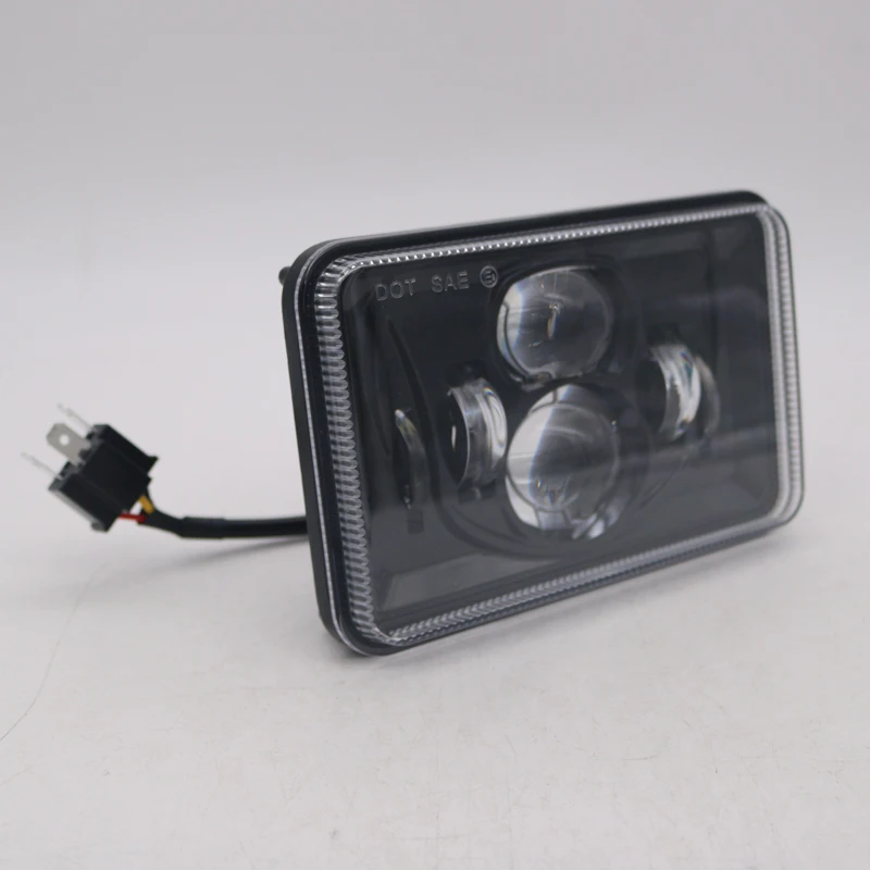YOOERGOO 4x6 6x4 дюймов прямоугольные Kenworth светодиодные фары на замену HID Xenon H4651 H4652 H4656 светодиодный передний фонарь