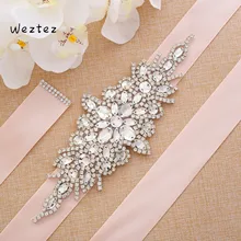 Хрустальный свадебный пояс с бусинами пояс невесты Стразы Свадебный Пояс розовое золото женские вечерние платья YD2S