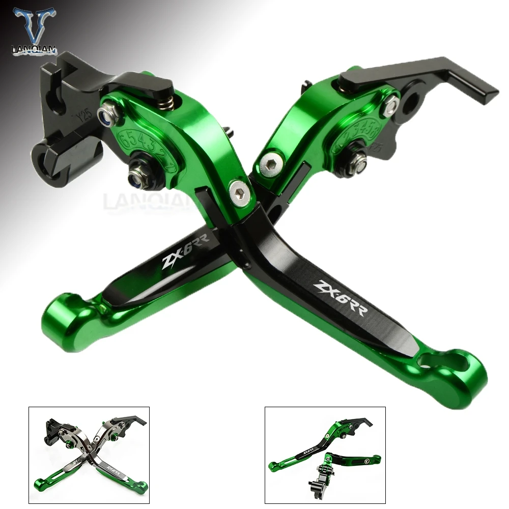 Мотоциклетные аксессуары алюминиевые рычаги тормозной муфты для kawasaki ZX6R/ZX636R/ZX6RR