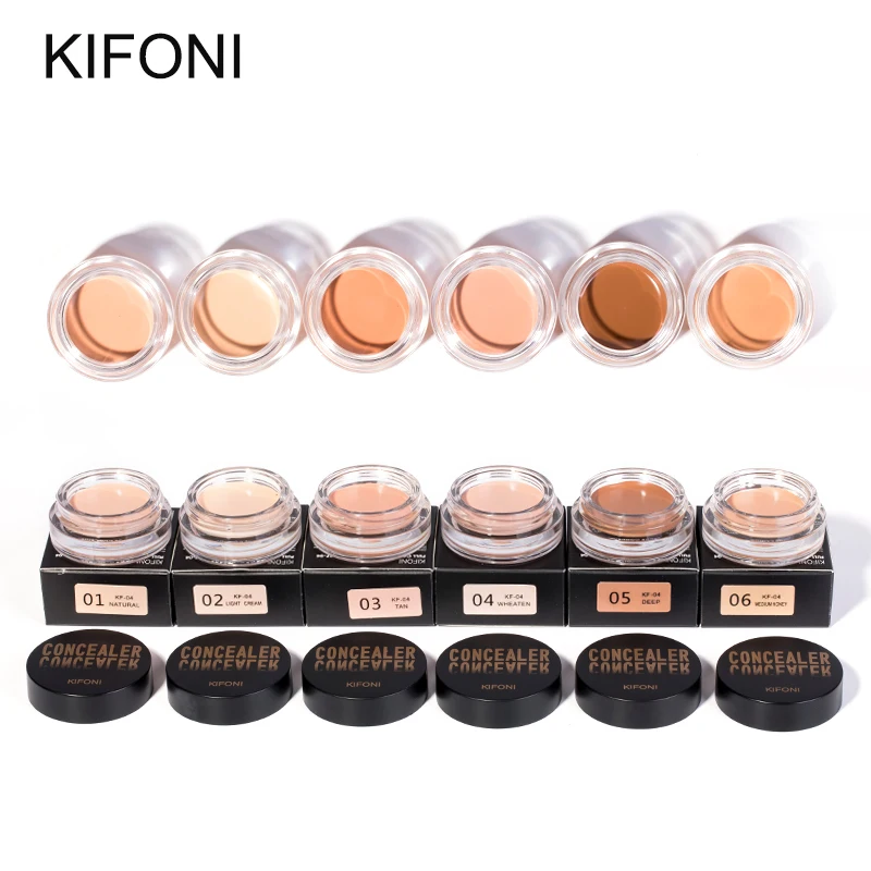 

KIFONI makeup Full Cover Concealer Cream 6 Colors Face Contouring Corrector Waterproof Base foundation Make up Concealer Palette