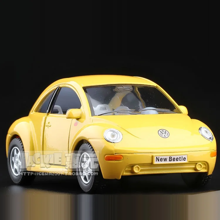 

High Simulation Exquisite Diecasts & Toy Vehicles: KiNSMART Car Styling New Beetle 1:32 Alloy Diecast Car Model Door Openable Pull Back Cars