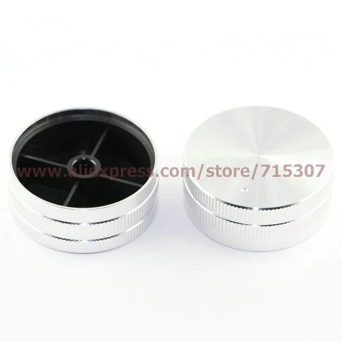 silver aluminum potentiometer knob40x17x6 (2)