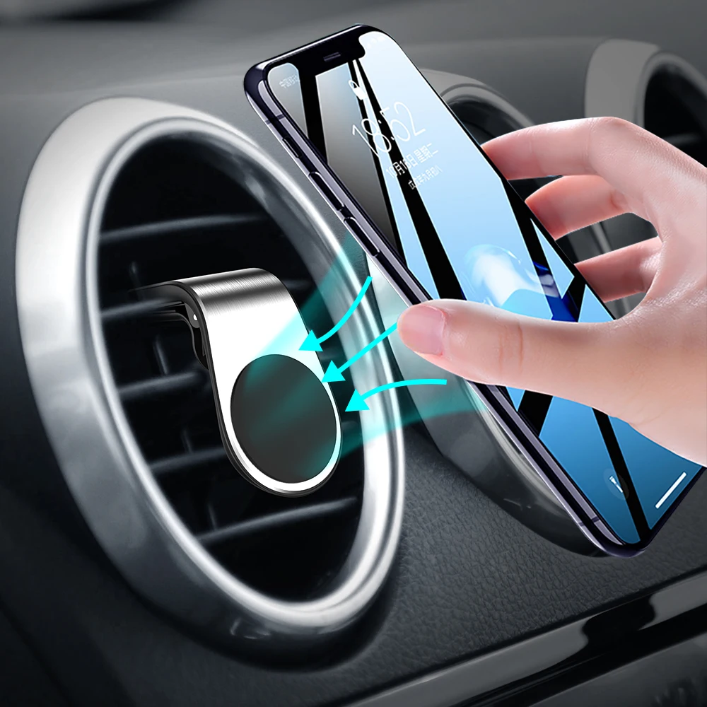 

Universal Magnetic Car Phone Holder 360 Rotation GPS Mobile Phone Metal Stand for iphone Samsung Xiaomi Smartphone