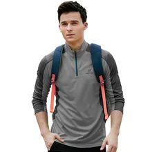 TECTOP Демисезонный Спортивная быстросохнущая Для мужчин с длинными рукавами Футболки эластичные дышащие Футболки мужской отдых Пеший Туризм Футболки для девочек S-3XL