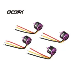 OCDAY 4 шт. 1106 7500KV 3-4 S бесщеточный двигатель для 60 мм 70 мм 80 мм 90 мм 100 мм гоночный Дрон мini RC FPV Квадрокоптер