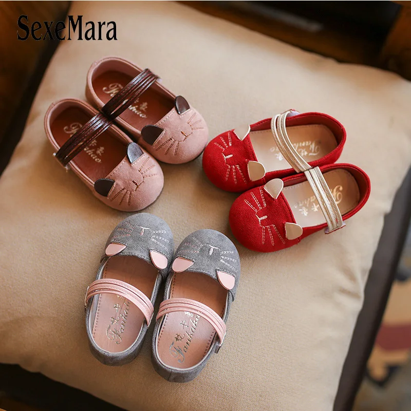 

Lovely Cat Baby First Walkers Sneakers Newborn Baby 2017 Newest Autumn Fashion Infant Shoes Girls Toddler Shoes Cartoons A08141