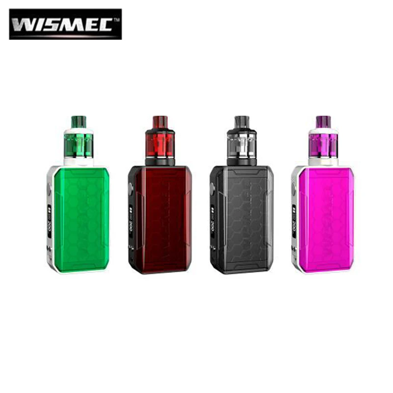 Оригинальный Wismec извилистые V200 Kit 3 мл Amor NSE майка с 200 W извилистые V200 MOD электронные сигареты Kit