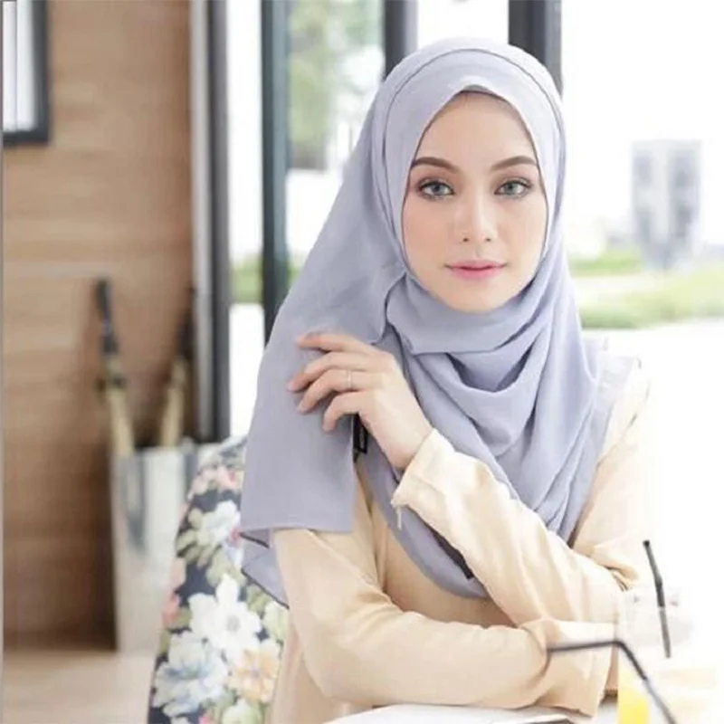 

Women Bandana Plain Chiffon Beach Scarf Flax Air Conditioning Shawl Multi-purpose Scarf Female Shawl Wrap Ladies Summer 40 Color