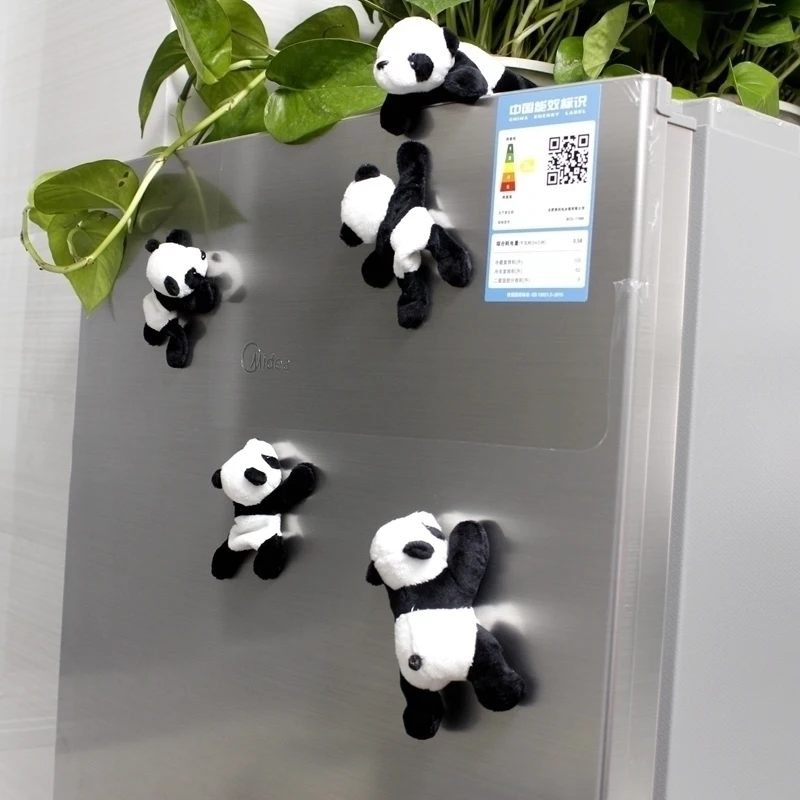 Cute Soft Plush Cute Panda Fridge Refrigerator Sticker Cartoons