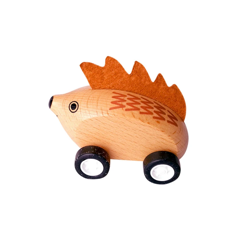 hedgehog Детская деревянная высокая имитация игрушка животное младенческой Цвет DIY сборка умный инструмент, чтобы дать детям лучший подарок - Цвет: hedgehog