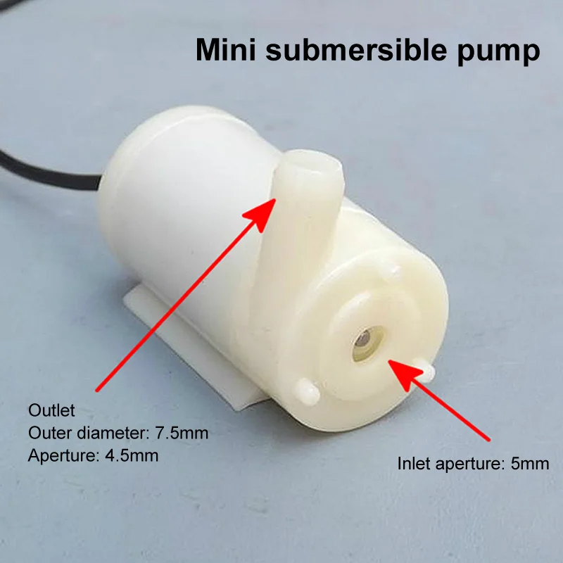 Водяной насос с низким уровнем шума для дома 1,2-л/мин USB накопитель мини микро погружной 3-5 в Сантехника 1 шт. бесщеточный моторный насос