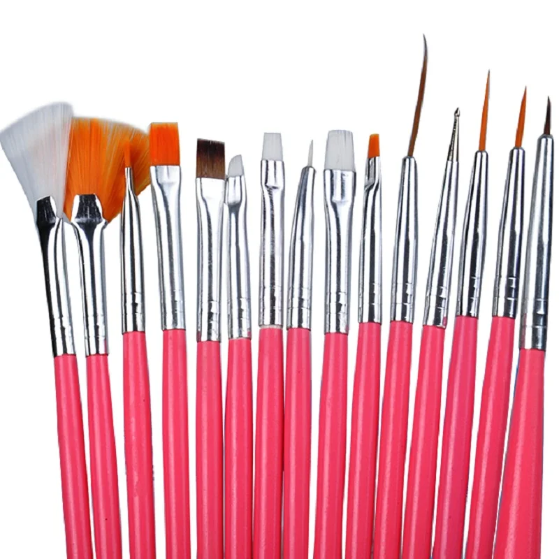 

Biutee 15Pcs Nail Art Brushes Design Set Dotting Painting Drawing Polish Brush Pen Tools