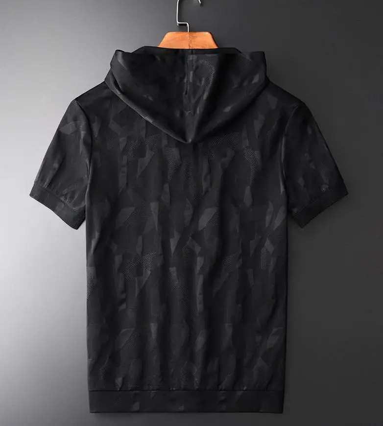 Мужские летние комплекты Minglu раньше 3XL 4XL пряжа окрашенные с коротким рукавом