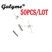 50 компл./лот L/R Кнопки пружины d-колодки с стержнями Замена Fit GameboyGB Advance SP правая левая кнопка пружины игра для мальчиков объектив