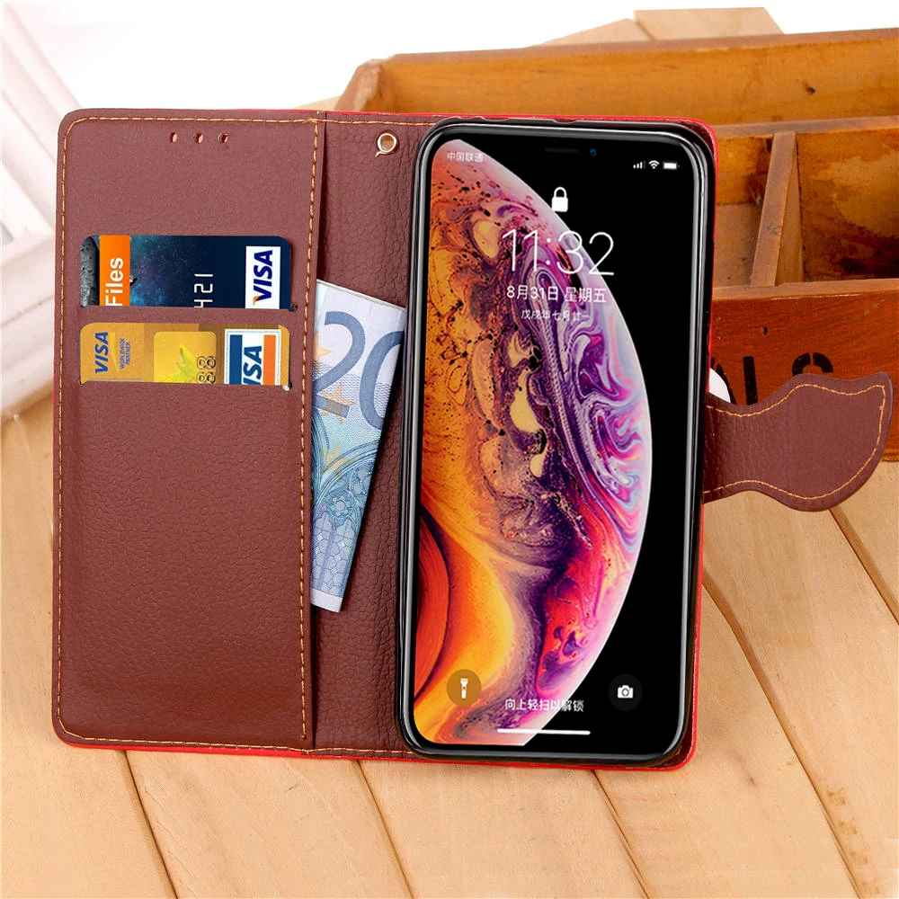 Листья Магнитный кожаный флип чехол для iPhone Xs Max с карт памяти телефон сумки 5S SE 5C S 7 8 плюс X XR Touch 5 6 Стенд Крышка