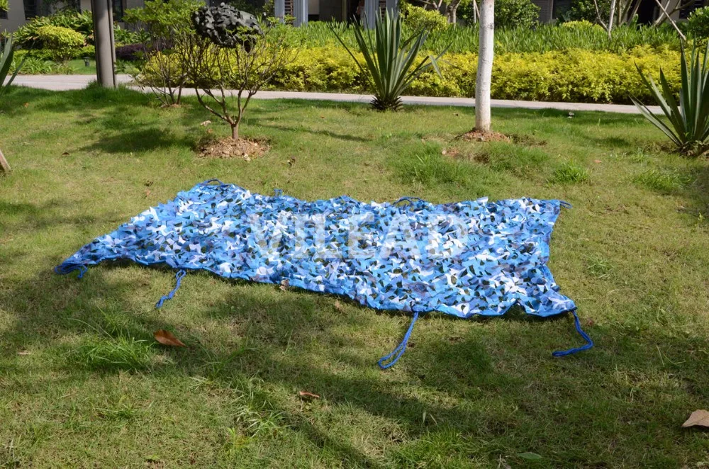 

VILEAD 4x4M Sea Blue Camouflage Nets Camo Netting for Hunting Camping Military Photography Decoration Car Shelter Sun Shelter