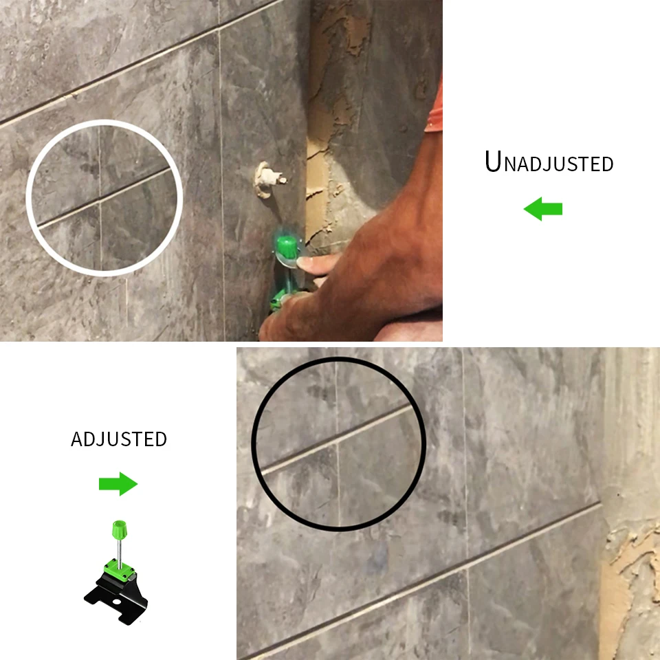 Tile Height Adjustment Stainless Steel Wall Tile Height Locator Reusable Tiles Leveling System Construction Tools Piastrelle