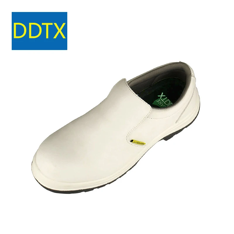 DDTX Мужская безопасная кухонная Рабочая обувь водонепроницаемая маслостойкая и нескользящая Композитный носок Антистатическая Удобная белая