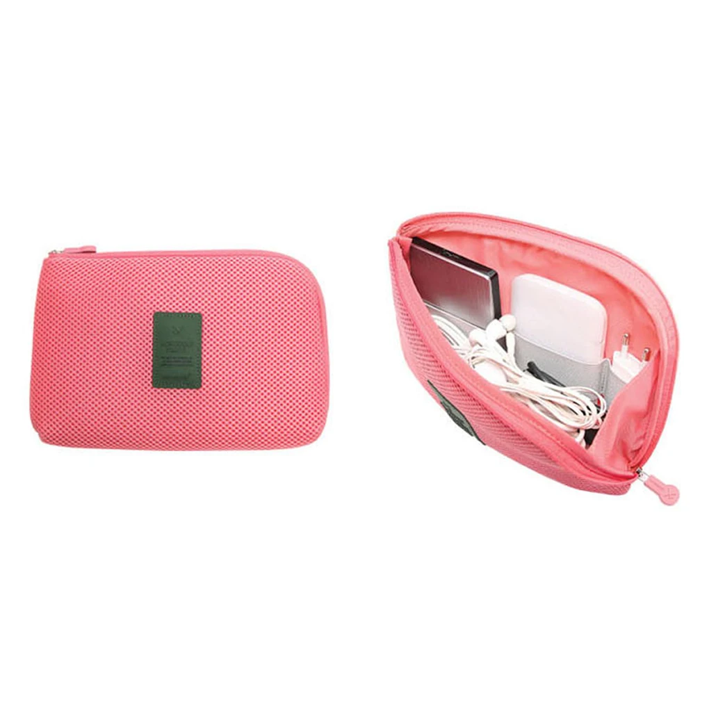 

Candy color Travel Data Cable Charger Storage Bag Mobile Power Pack Pouch Bag high quality