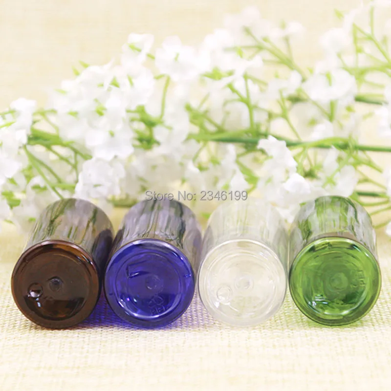 Empty Plastic Bottle 20ml Cosmetic Container Transparent Cover Plastic Bottle Blue Empty Cosmetic Bottle Plastic Packaging (6)