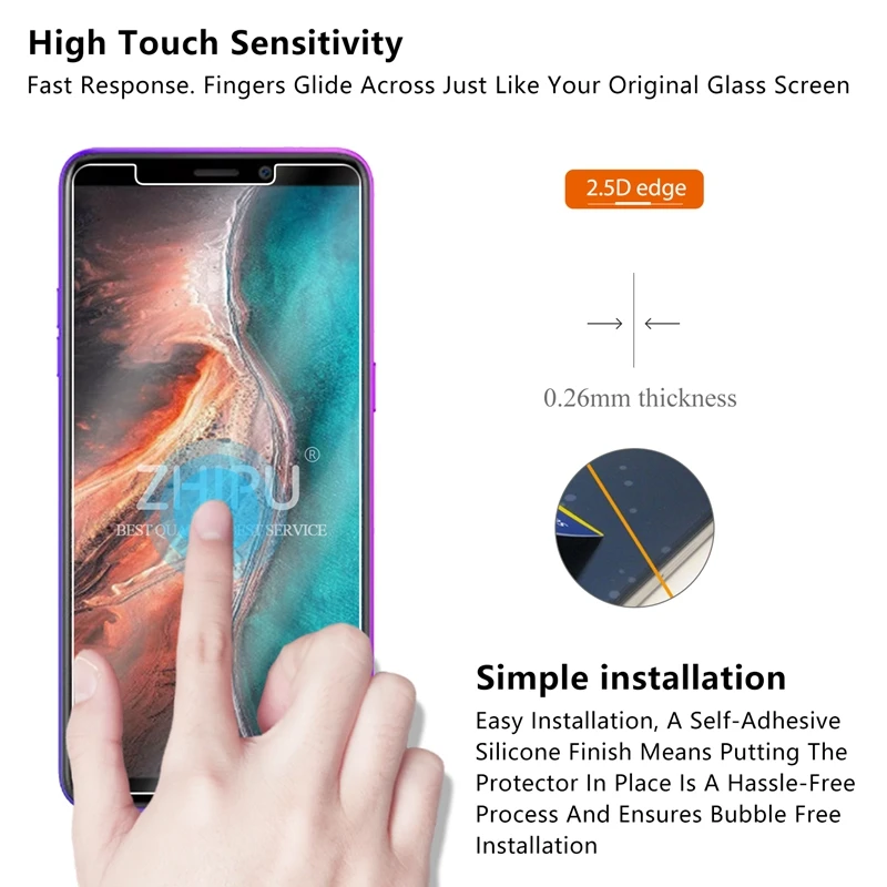 2 шт. закаленное стекло для ULEFONE P6000 PLUS защита экрана 2.5D 9H закаленное стекло для ULEFONE P6000 PLUS защитная пленка