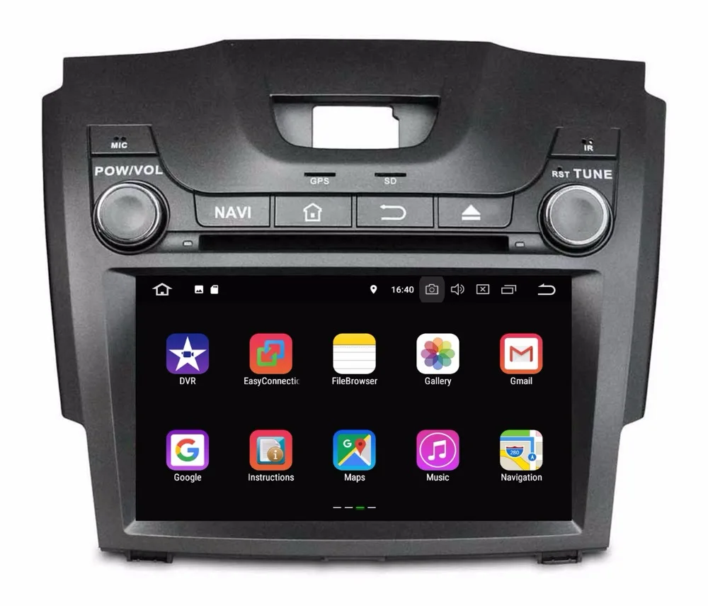 Top 2 din 8" Android 8.1 Car Radio DVD GPS Multimedia Head Unit for Chevrolet S10 Isuzu D-Max With 2GB RAM BT WIFI Mirror-link USB 2